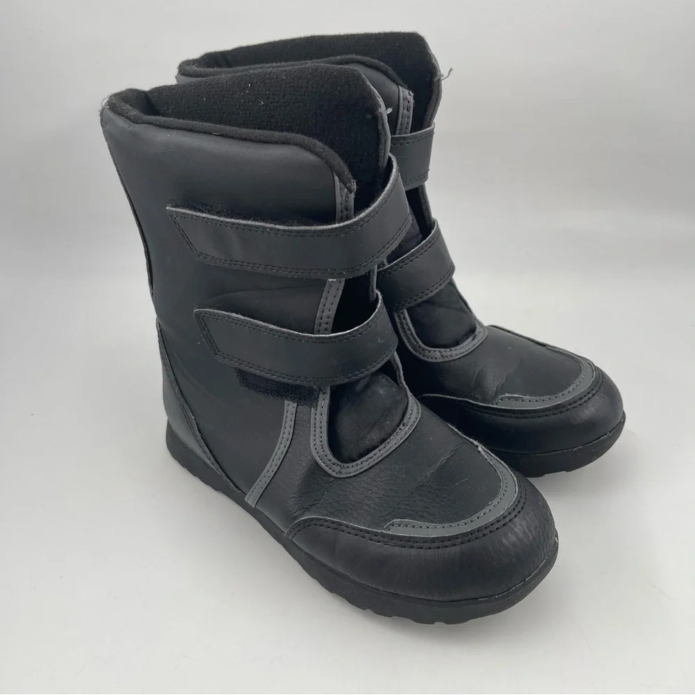 Rugged Outback Unisex Kids - SZ 2 Y - Black Hook & Loop Closure Winter Boots